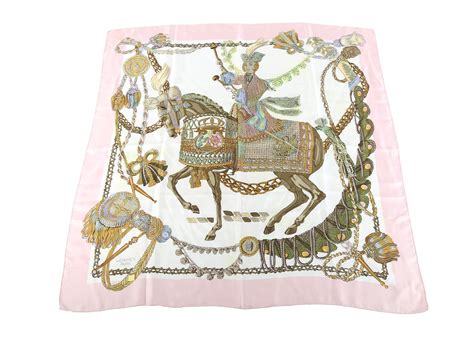 hermes scarf pink horse|vintage hermes scarf horse.